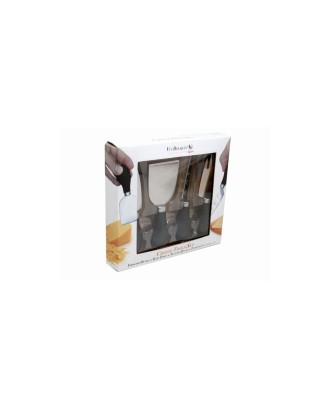 Set de 4 cutite mari pentru branza, inox - NERTHUS
